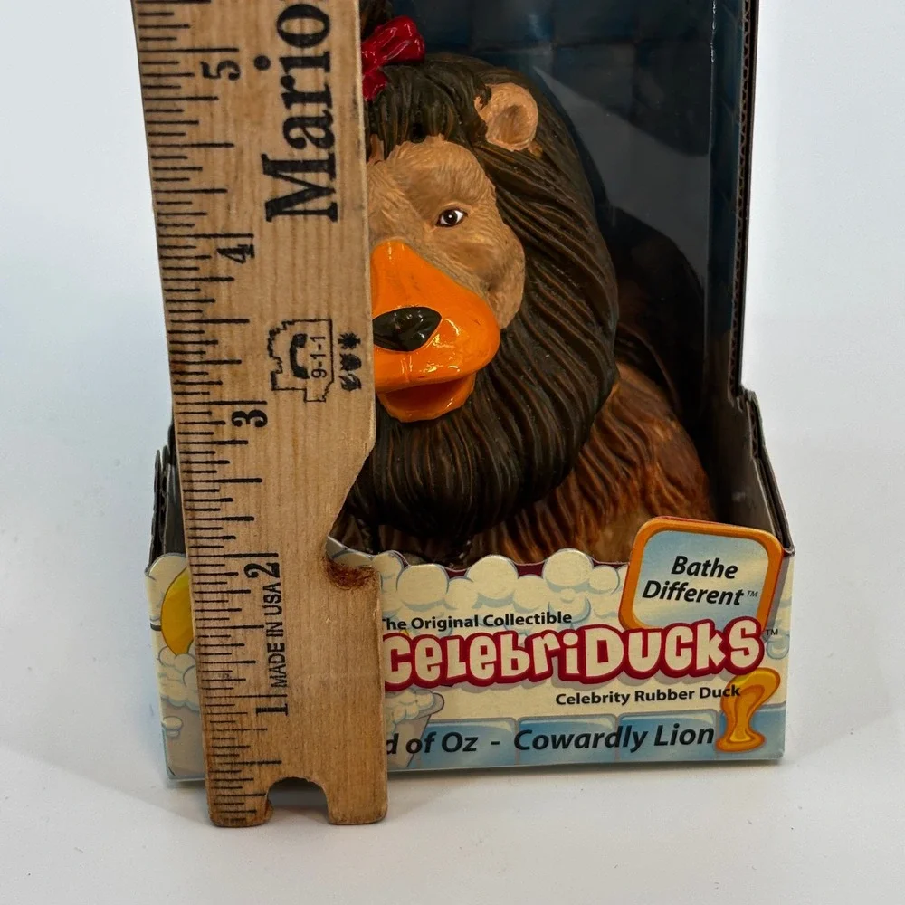 CelebriDucks Cowardly Lion Wizard of‎ Oz Rubber Duck Brown 4.5